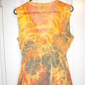 Woman's size large blouse- multicolor- leightweight🩷